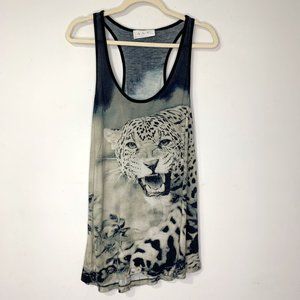 A.L.C. Leopard‎ Racerback Tank Top Sz M